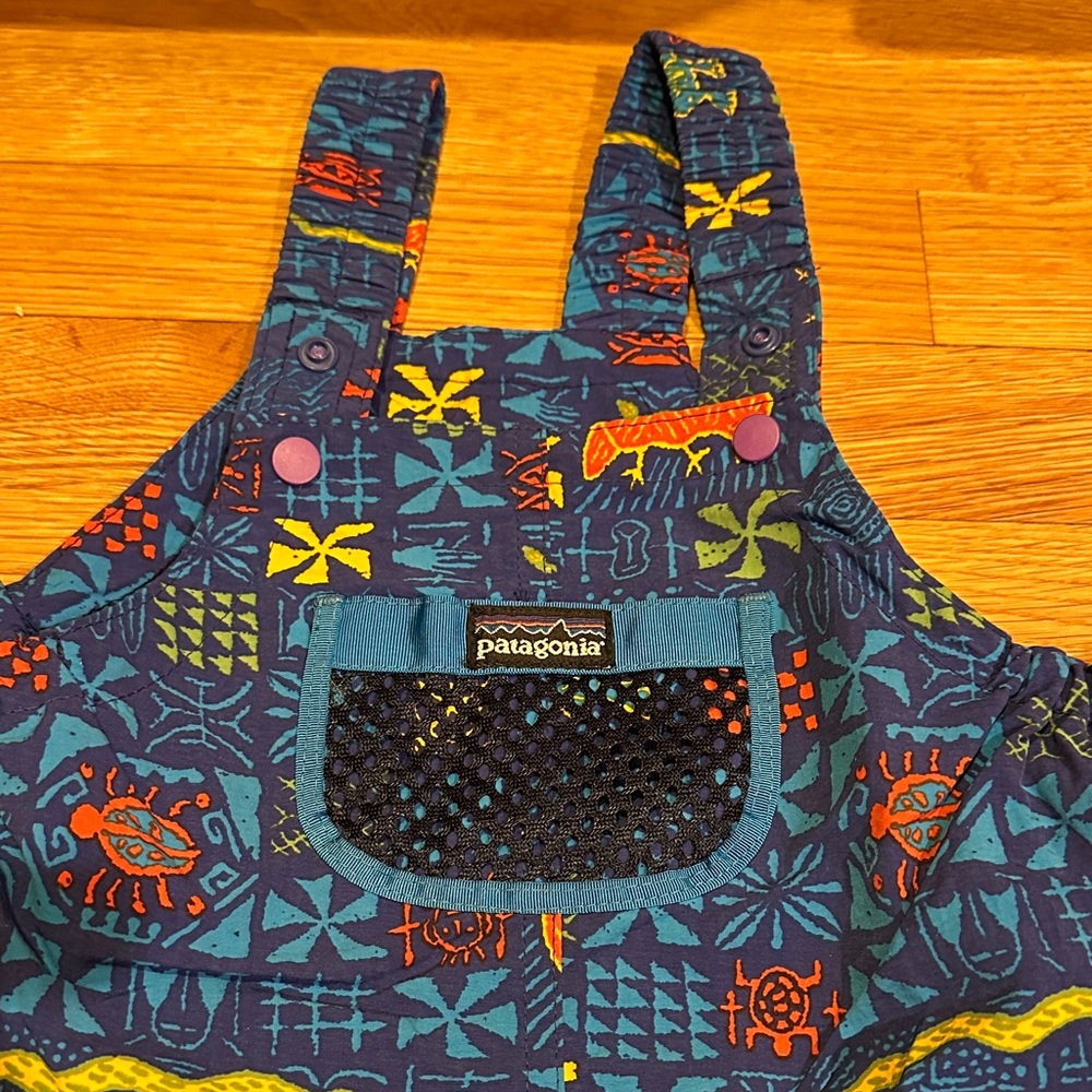 Patagonia Multicolor Patterned Overalls romper size 24 months gently used unisex